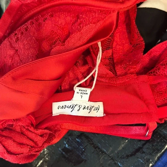 Red Lace For Love and Lemons dress - Picture 5 of 6